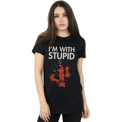 Marvel Deadpool Czarny XXL boyfriend T-shirt Marvel Deadpool Czarny XXL boyfriend T-shirt