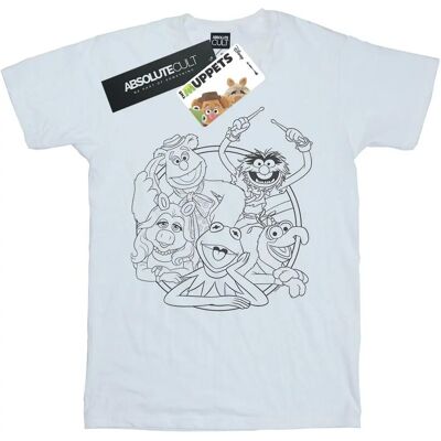 Disney Muppets Gruppe Linien Kunst T-Shirt - T-Shirt Disney Muppets Gruppe Linien Kunst T-Shirt - T-Shirt