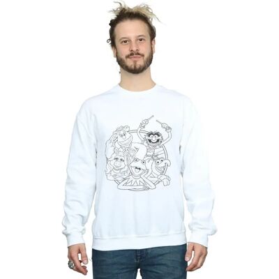 Disney The Muppets Weiß Sweatshirt - Unisex, Schwere Baumwolle Disney The Muppets Weiß Sweatshirt - Unisex, Schwere Baumwolle