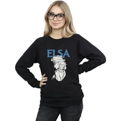 Disney Elsa Profil Skizze Sweatshirt - Sweatshirt Disney Elsa Profil Skizze Sweatshirt - Sweatshirt