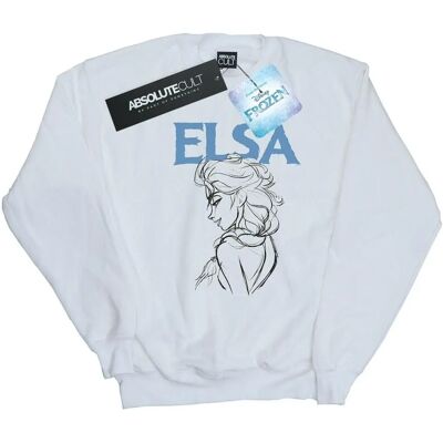 Disney Elsa White X-Large Sweatshirt - Women Disney Elsa White X-Large Sweatshirt - Women