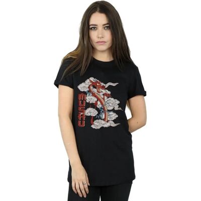 Disney Mulan Mushu Dragon Boyfriend T-Shirt - T-Shirt Disney Mulan Mushu Dragon Boyfriend T-Shirt - T-Shirt