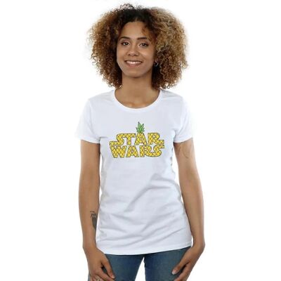 Absolute Cult Star Wars Damen Ananas Logo T-Shirt Weiß XX-Large - T-Shirt Absolute Cult Star Wars Damen Ananas Logo T-Shirt Weiß XX-Large - T-Shirt