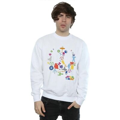 Absolute Cult Star Wars Weiß X-Large Sweatshirt - Langarm Heavy Cotton Absolute Cult Star Wars Weiß X-Large Sweatshirt - Langarm Heavy Cotton