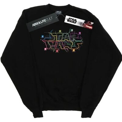 Absolute Cult - Star Wars Subway Map Logo - Black - Sweatshirt Absolute Cult - Star Wars Subway Map Logo - Black - Sweatshirt