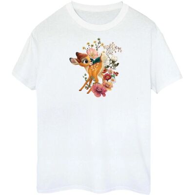 Disney Bambi Meadow Naisille Puuvillainen Boyfriend T-paita - T-paita Disney Bambi Meadow Naisille Puuvillainen Boyfriend T-paita - T-paita