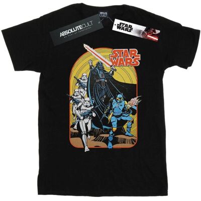 Star Wars Zwart S Vintage Stripscène T-Shirt Star Wars Zwart S Vintage Stripscène T-Shirt