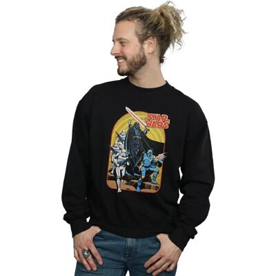 Absolute Cult Star Wars Herren Vintage Comic Szene Sweatshirt - Sweatshirt Absolute Cult Star Wars Herren Vintage Comic Szene Sweatshirt - Sweatshirt