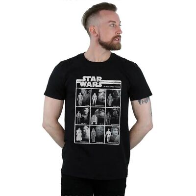 Absolute Cult Star Wars Herren Klasse der Action-Figuren T-Shirt - T-Shirt Absolute Cult Star Wars Herren Klasse der Action-Figuren T-Shirt - T-Shirt