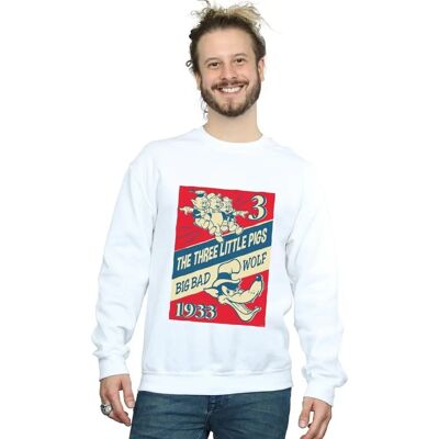 Disney Herren Drei Kleine Schweine Wolf Sweatshirt - Sweatshirt Disney Herren Drei Kleine Schweine Wolf Sweatshirt - Sweatshirt