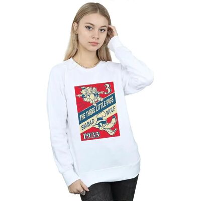 Disney Women's Three Little Pigs Wolf Sweatshirt - Sweatshirt Disney Women's Three Little Pigs Wolf Sweatshirt - Sweatshirt