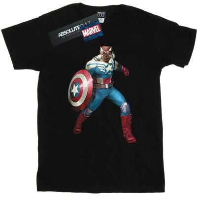 Absolute Cult - Falcon - Captain America - Schwarz - T-Shirt Absolute Cult - Falcon - Captain America - Schwarz - T-Shirt