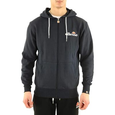 Felpa con Cappuccio Ellesse Briero Blu - Felpa, Jersey, Cappuccio, Chiusura a zip, Logo Felpa con Cappuccio Ellesse Briero Blu - Felpa, Jersey, Cappuccio, Chiusura a zip, Logo