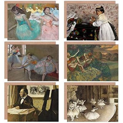 Artery8 - Edgar Degas Ballet Rehearsal - Masked Girls - Card Artery8 - Edgar Degas Ballet Rehearsal - Masked Girls - Card
