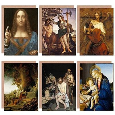 Artery8 - Botticelli Rembrandt Da Vinci - Sztuka - Unisex - Karty Artery8 - Botticelli Rembrandt Da Vinci - Sztuka - Unisex - Karty