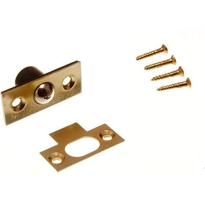 Onestopdiy Brass Catch Cupboard Door Latch - 16mm Onestopdiy Brass Catch Cupboard Door Latch - 16mm