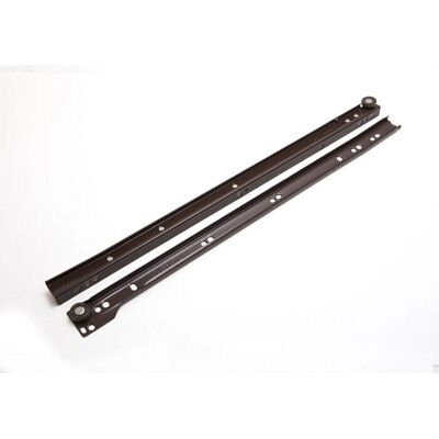 Onestopdiy Brown 5 Pairs Cabinet Drawer Runners - Self Closing Bottom Fix Onestopdiy Brown 5 Pairs Cabinet Drawer Runners - Self Closing Bottom Fix