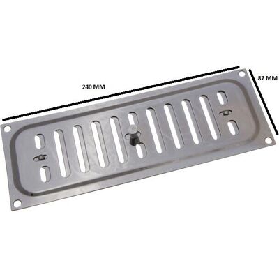 Onestopdiy 6 x Chrome Hit and Miss Ventilation Grille Covers - 9 x 3 Inch Onestopdiy 6 x Chrome Hit and Miss Ventilation Grille Covers - 9 x 3 Inch