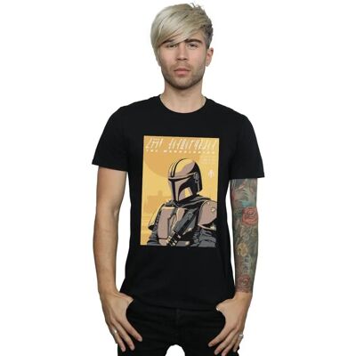 Absolute Cult Star Wars Das Mandalorian Kunst Poster T-Shirt - Schwarz XXL Absolute Cult Star Wars Das Mandalorian Kunst Poster T-Shirt - Schwarz XXL