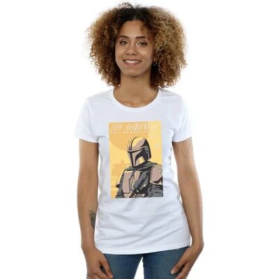 Absolute Cult - Mandalorian Art Poster - Weiß - T-Shirt Absolute Cult - Mandalorian Art Poster - Weiß - T-Shirt