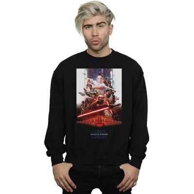 Absolute Cult Star Wars Rise of Skywalker Poster per uomo Felpa Nera XXX-Large Absolute Cult Star Wars Rise of Skywalker Poster per uomo Felpa Nera XXX-Large