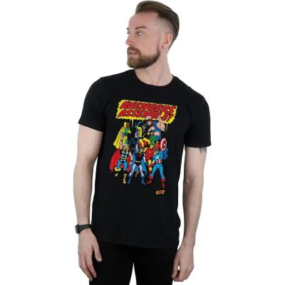 Marvel Avengers Assemble Slim Fit T-Shirt – Herren Schwarz XX-Large Marvel Avengers Assemble Slim Fit T-Shirt – Herren Schwarz XX-Large
