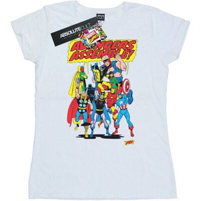 Marvel Comics Damen Avengers Assemble Baumwoll-T-Shirt Marvel Comics Damen Avengers Assemble Baumwoll-T-Shirt