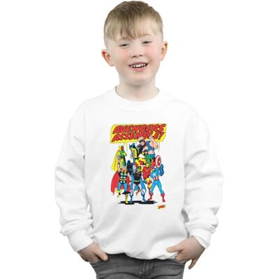 Felpa Marvel Avengers - Bianco 3-4 Anni Felpa Marvel Avengers - Bianco 3-4 Anni