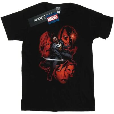 Absolute Cult Marvel Blade Faces T-Shirt - Schwarz, Slim Fit Absolute Cult Marvel Blade Faces T-Shirt - Schwarz, Slim Fit