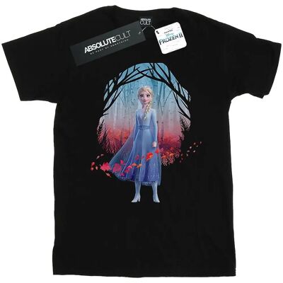 Czarna koszulka Disney Elsa Find The Way - Kobieta styl boyfriend Czarna koszulka Disney Elsa Find The Way - Kobieta styl boyfriend