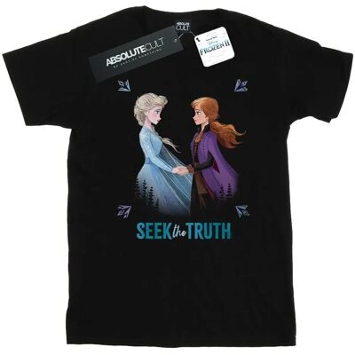 Disney Elsa Anna Frozen 2 Bawełniana Koszulka Boyfriend Czarna XXL Disney Elsa Anna Frozen 2 Bawełniana Koszulka Boyfriend Czarna XXL
