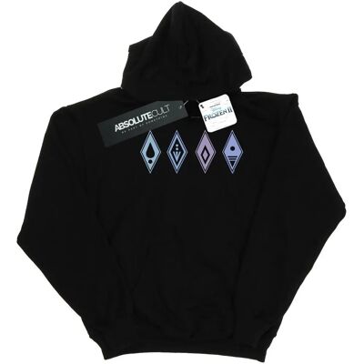 Disney Frozen 2 Symbole Bluza z Kapturem Czarna XL Disney Frozen 2 Symbole Bluza z Kapturem Czarna XL