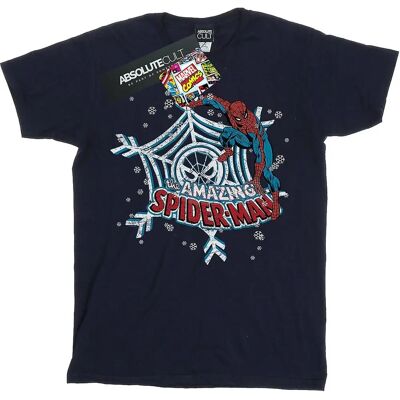 Koszulka świąteczna Spider-Man Marvel dla kobiet - Granatowa Koszulka świąteczna Spider-Man Marvel dla kobiet - Granatowa
