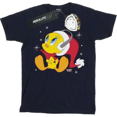Absolute Cult Looney Tunes Tweety Schwarzes Weihnachts-T-Shirt Absolute Cult Looney Tunes Tweety Schwarzes Weihnachts-T-Shirt