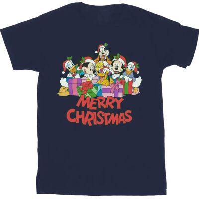 Disney Mickey Mouse Kerst T-Shirt Marineblauw - Heren Disney Mickey Mouse Kerst T-Shirt Marineblauw - Heren
