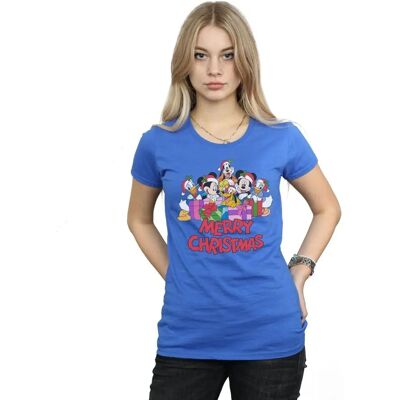 Disney Mickey Mouse Kerst T-Shirt - Royal Blue - T-Shirt Disney Mickey Mouse Kerst T-Shirt - Royal Blue - T-Shirt
