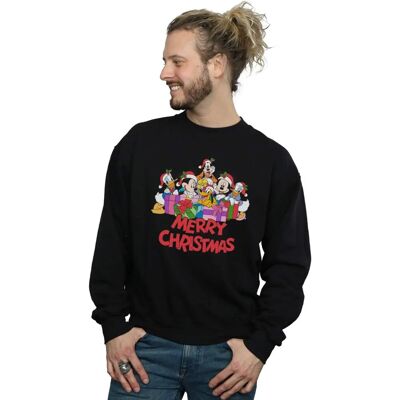 Disney Mickey Mouse Kerstsweater - Zware Katoenmenging, Zwart, 5XL Disney Mickey Mouse Kerstsweater - Zware Katoenmenging, Zwart, 5XL