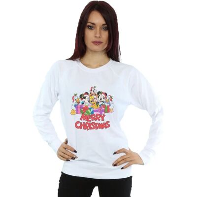 Disney Mickey Mouse Kersttrui - Wit - XXL Disney Mickey Mouse Kersttrui - Wit - XXL