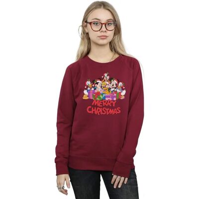 Disney X-Large Bourgogne Mickey Mouse Kerstsweater Disney X-Large Bourgogne Mickey Mouse Kerstsweater