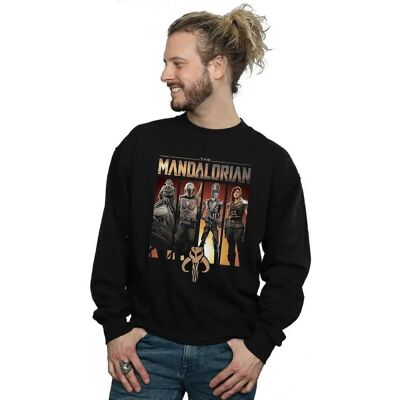 Absolute Cult Star Wars Das Mandalorian Charakter Lineup Sweatshirt - Sweatshirt Absolute Cult Star Wars Das Mandalorian Charakter Lineup Sweatshirt - Sweatshirt