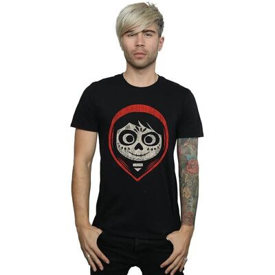 Disney Heren Coco Miguel Skelet Gezicht Kap Hood T-Shirt - T-Shirt Disney Heren Coco Miguel Skelet Gezicht Kap Hood T-Shirt - T-Shirt