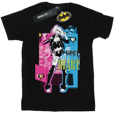 Absolute Cult DC Comics Harley Quinn Rebel Heart T-Shirt - Herren Weiß Klein Absolute Cult DC Comics Harley Quinn Rebel Heart T-Shirt - Herren Weiß Klein