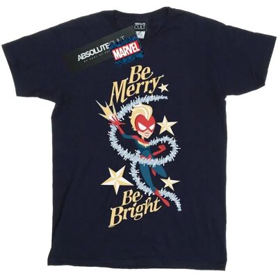 Absolute Cult - Marvel Be Merry Be Bright - Marineblau - T-Shirt Absolute Cult - Marvel Be Merry Be Bright - Marineblau - T-Shirt