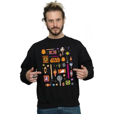 Absolute Cult Star Wars Schwarz XXL Sweatshirt - Herren Halloween Absolute Cult Star Wars Schwarz XXL Sweatshirt - Herren Halloween