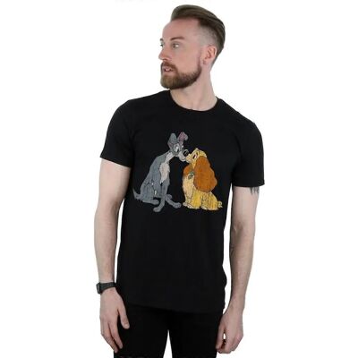 Disney Lady And The Tramp Schwarzes Slim Fit T-Shirt Disney Lady And The Tramp Schwarzes Slim Fit T-Shirt