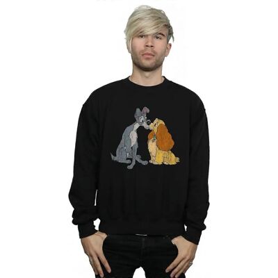 Absolute Cult Disney Damen und der Tramp beunruhigt Kuss Sweatshirt - Sweatshirt Absolute Cult Disney Damen und der Tramp beunruhigt Kuss Sweatshirt - Sweatshirt