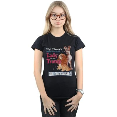 Disney Lady And The Tramp Zwart Slim Fit T-Shirt Disney Lady And The Tramp Zwart Slim Fit T-Shirt