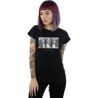 Disney Lady And The Tramp Black Slim Fit T-Shirt Disney Lady And The Tramp Black Slim Fit T-Shirt