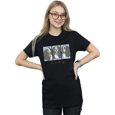 Disney Lady And The Tramp Zwart T-Shirt - Casual Fit Disney Lady And The Tramp Zwart T-Shirt - Casual Fit