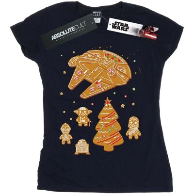 Absolute Cult Star Wars Kobiety Gingerbread Rebels Koszulka Granatowa - T-Shirt Absolute Cult Star Wars Kobiety Gingerbread Rebels Koszulka Granatowa - T-Shirt
